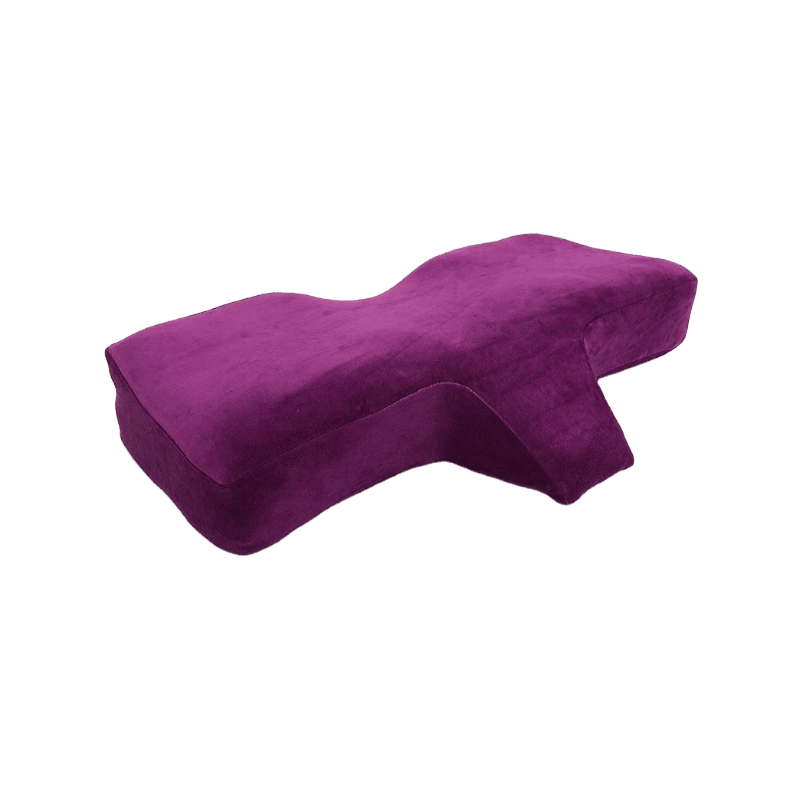 উচ্চ মানের মেমরি ফোম আইল্যাশ এক্সটেনশন বালিশ ergonomic বক্ররেখা উন্নত ঘুমের বালিশ অবতল headrest ঘাড় সমর্থন বালিশ